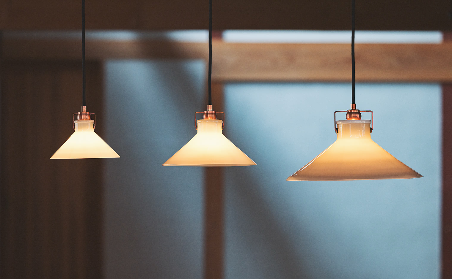 Conical Pendant Light L-White
