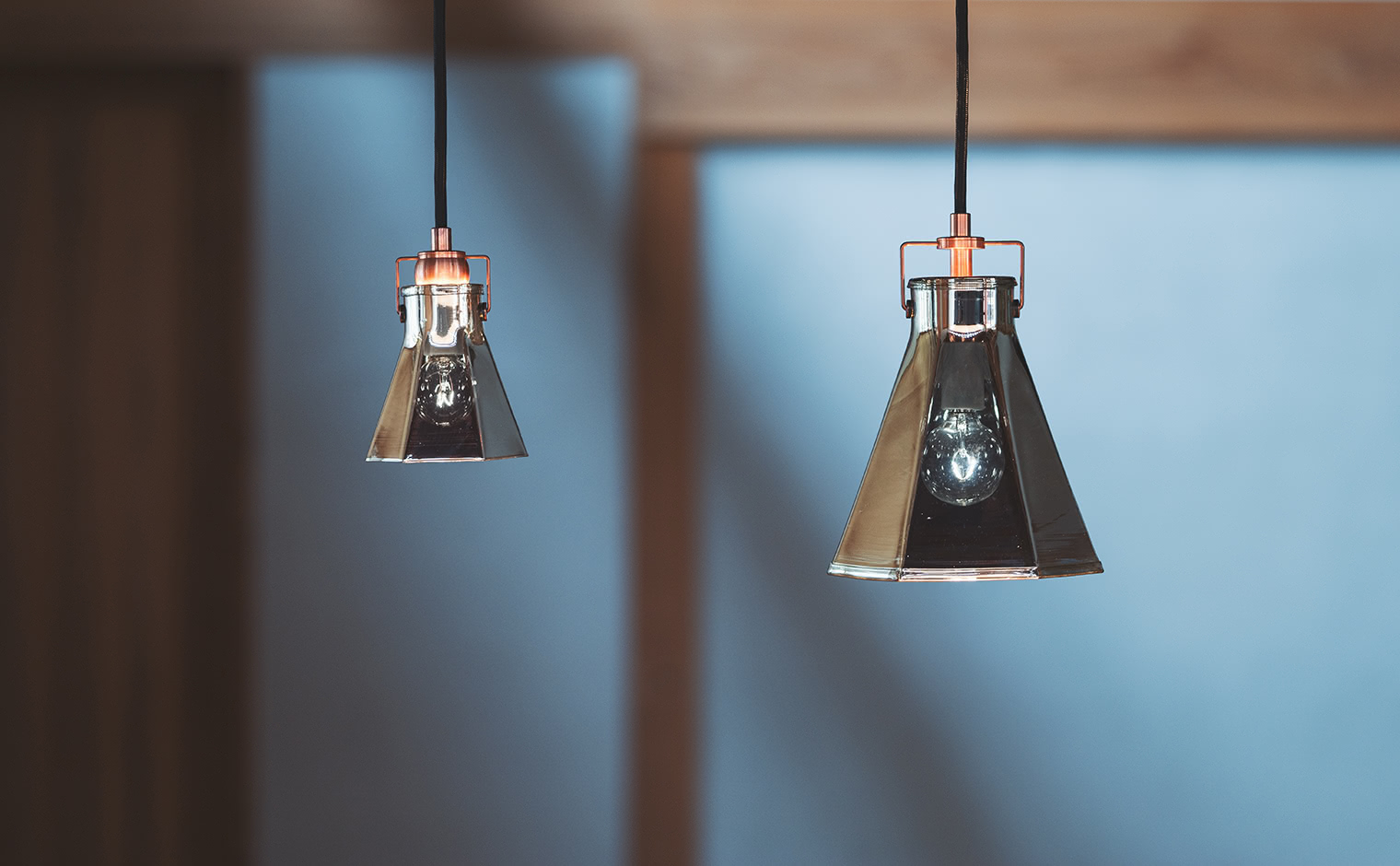 Rokkakei Pendant Light L-Mirror