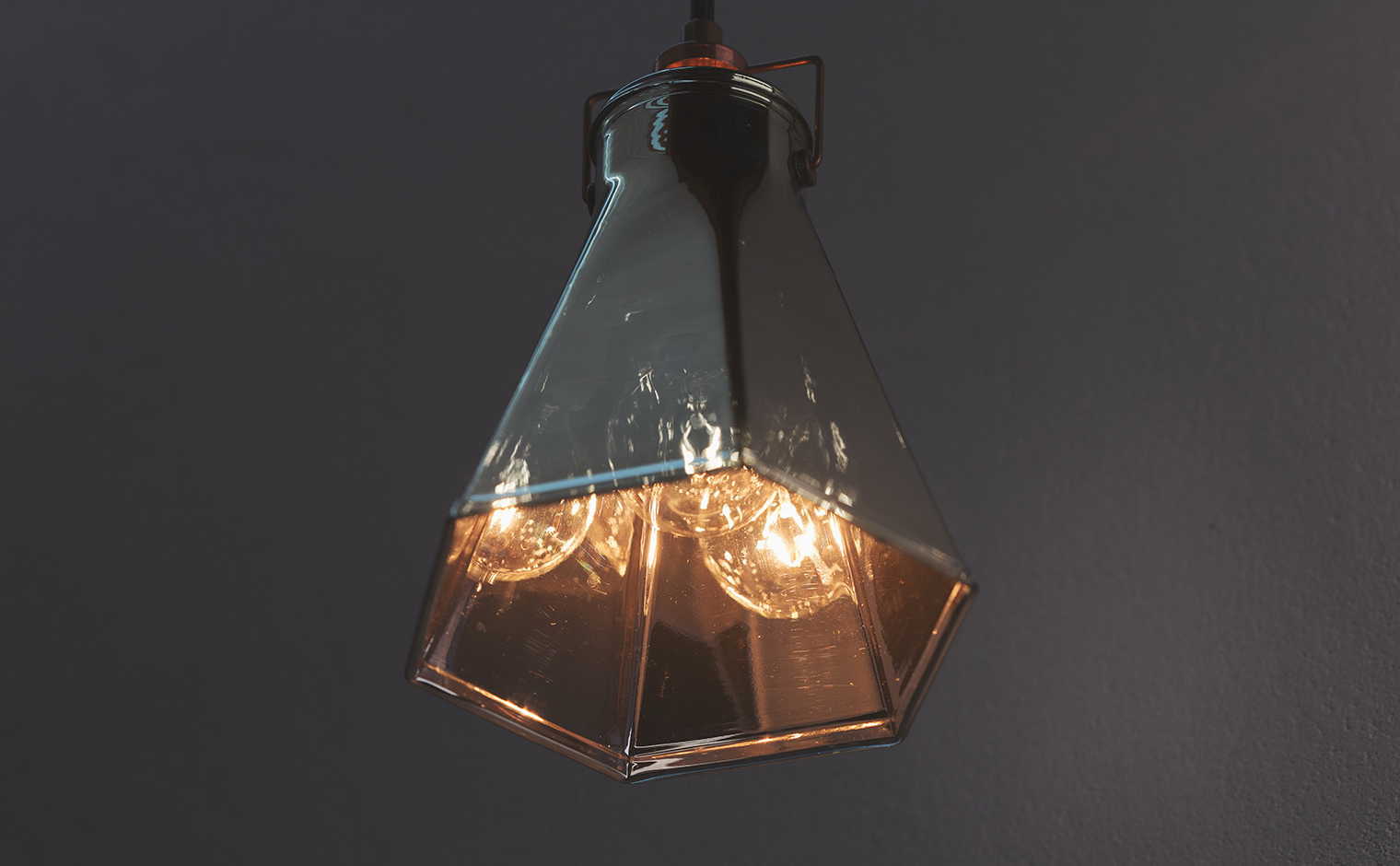Rokkakei Pendant Light L-Mirror